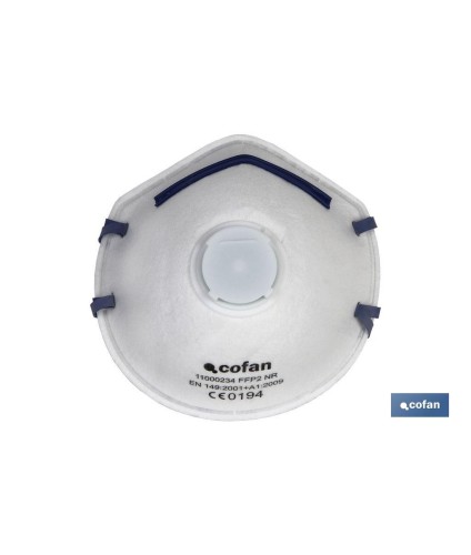 Mascarilla FFP2 NR | Con válvula Extra confort | Protección Auto filtrante | Pack de 10 Unidades