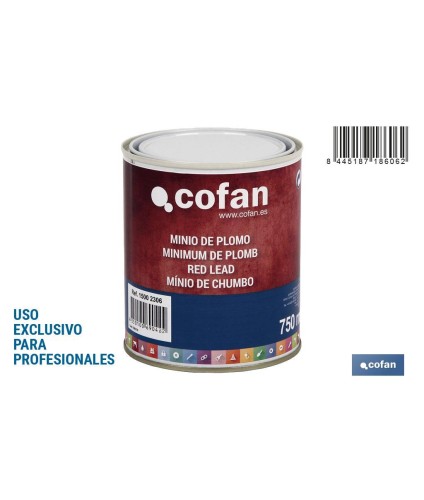 Minio de Plomo | Envase de 4 litros | (USO EXCLUSIVO PARA PROFESIONALES)