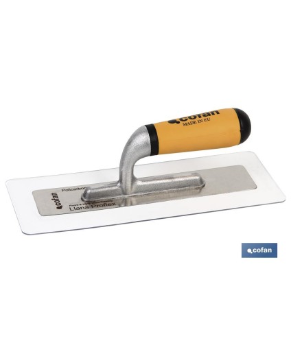 Llana proflex de policarbonato y acero inoxidable y aluminio | Mango bicomponente | Con medidas 280 X 115 X 1,5 mm