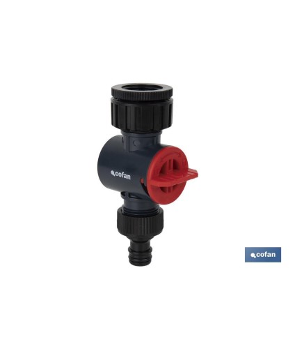 Conector con filtro de agua ajustable