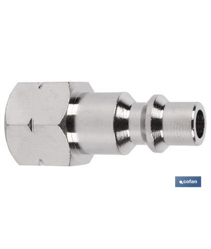 Conector de aire rosca hembra 1/2 | Acoplador rosca hembra BSP 1/2” para instalaciones neumáticas