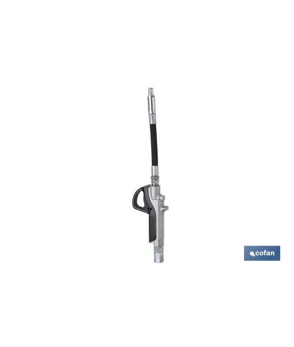 Pistola Lubricante Recta | Fabricada en Aluminio | Manguera Flexible | Boquilla Antigoteo Recta | Pistola de Gran Precisión