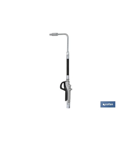 Pistola Lubricante | Boquilla Antigoteo Rígida de 90°| Fabricada en Alumino | Pistola de Gran Precisión