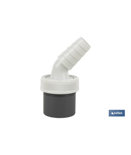 Conexión | Medidas: Ø40 mm | Con Toma para Electrodomésticos | Fabricada en PVC