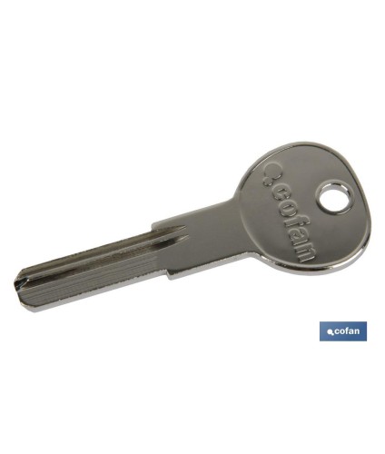 Llaves en bruto seguridad | Copia de llaves para cilindro de Seguridad | Pack de 5 copias de llaves en bruto