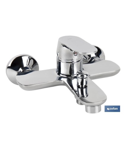 Grifo de Bañera Monomando | Medida 40 mm | Modelo Rift | Fabricado en Latón con Acabado en Cromado