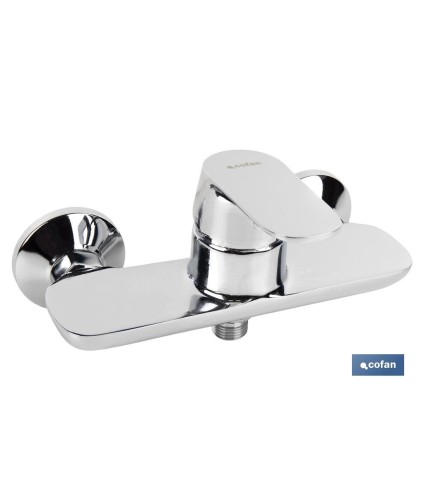 Grifo para Ducha Monomando | Cartucho 40 mm | Modelo Rift | Fabricado en Latón con Acabado en Cromado