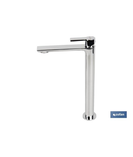 Grifo para Lavabo Alto Monomando | Medida 25 mm | Modelo Matheson | Fabricado en Latón con Acabado en Cromado