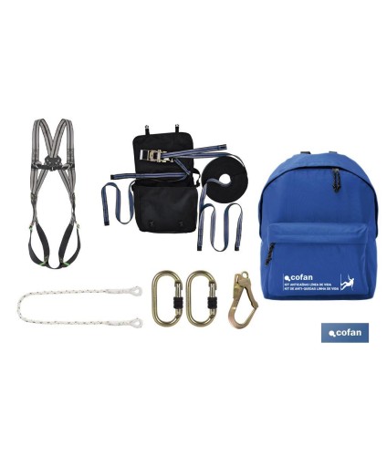 Kit anticaídas | Para utilizar una Línea de vida | Máxima protección y seguridad