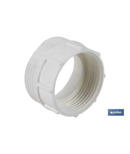 Adaptador Convertidor 1 1/2 macho - 1 1/4 hembra | Para aplicar a tubo flexible | Accesorio de Fontanería