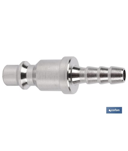 Conector de aire con espiga tubo Ø13mm | Acoplador con espiga de tubo Ø13mm para instalaciones neumáticas
