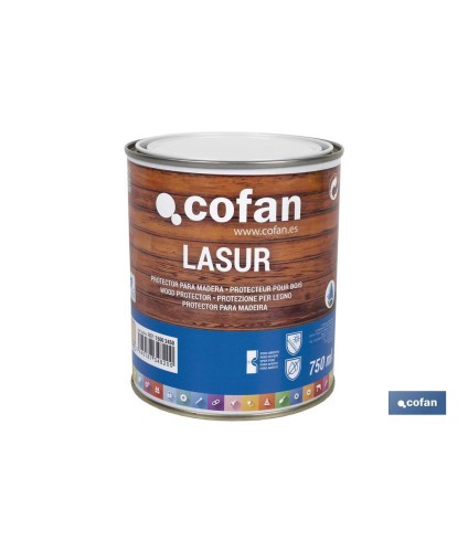 Lasur Protector al Agua para Madera | Acabado Mate | Diferentes Tamaños y Colores