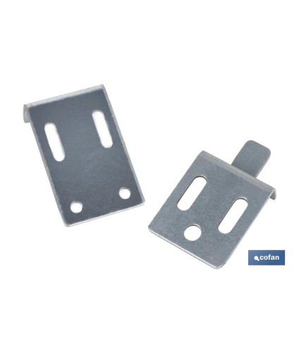Set Colgador de Escuadra para Espejos | Medida: 30 mm | Acero Galvanizado