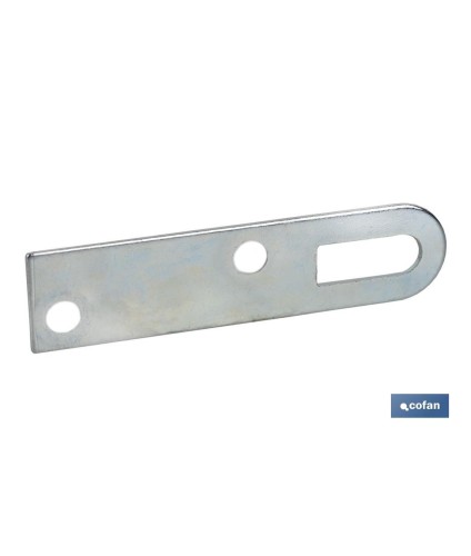 Chapa Colgador para Sujeción | Medida: 17 x 70 mm | Acero Galvanizado