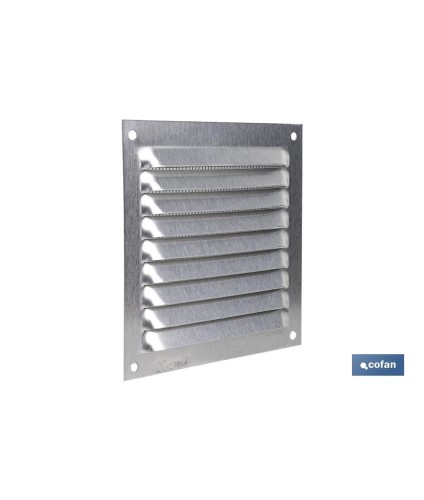 Rejilla de Ventilación con Mosquitera | Fabricada en Aluminio | Varias Medidas