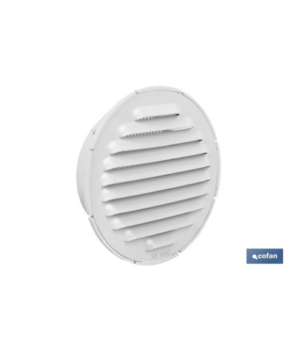 Rejilla de Ventilación para Empotrar a Tubo | Fabricada en Aluminio Blanco | 2 Medidas