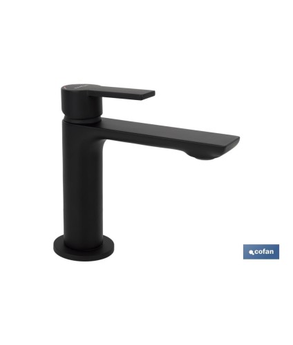 Grifo Monomando para Lavabo | Color Grifería Negra | Cartucho de 25 mm