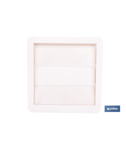 Rejilla de Ventilación con 4 Lamas Móviles | ABS Blanco | Varias medidas
