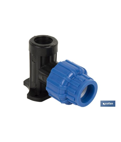 Codo 90° para grifo con rosca hembra PP PN16 | Diferentes medidas