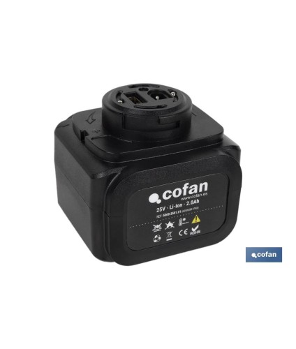 Batería Recargable para Tijeras de Podar | Potencia: 25 V 2.0 Ah