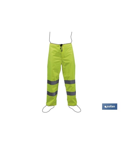 Pantalón de Lluvia de Alta Visibilidad | Tallas desde la S hasta la XXXL | Color amarillo