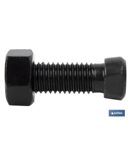 Tornillo de arado de cabeza cónica | Tuerca hexagonal DIN 934 incluida | Clase 12.9 | Disponible en diferentes medidas