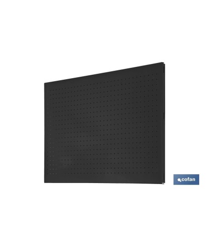 Panel de herramientas perforado | Tablero de acero | Incluye 8 ganchos y material de fijación | Disponible en diferentes medida