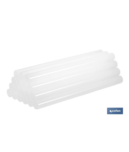 Barras de cola termofusible | Medidas: ø7 x 185 mm | Kit de 20 unidades