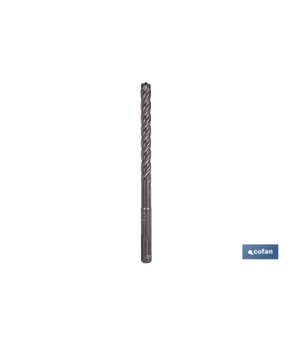 Brocas para hormigón armado SDS PLUS con punta compacta y reforzada | Ideal para hormigón armado | Diferentes medidas a elegir