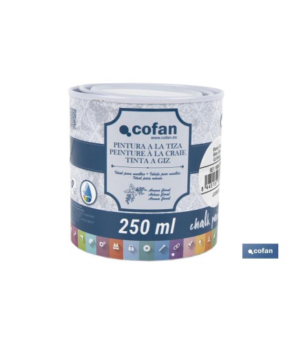 Pintura a la tiza chalk paint | Adecuada para restauración y decoración de muebles | Diferentes capacidades | Varios colores