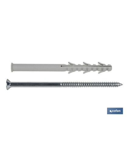 Taco largo de golpe con tornillo Torx | Varias medidas
