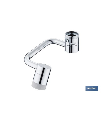 Aireador de grifo con extensión giratoria universal