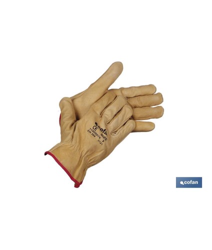 Guantes de piel de vacuno | Repelentes al agua | Seguros y cómodos | Resistentes y duraderos