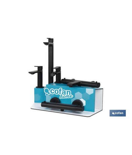 Kit de Grifería con Expositor para Grifos de Baño Modelo Kerch | Ideal para exponer grifos | Capacidad de 5 unidades