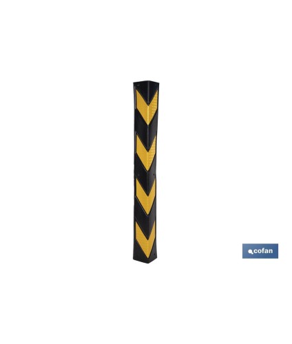 Esquinero Recto | Colores: amarillo y negro | Medidas: 8 x 800 x 100 mm