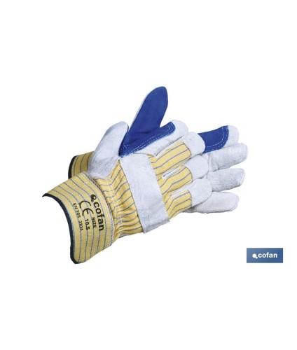 Guantes de serraje americano reforzados | Especiales para carga y descarga | Diseño industrial y resistente