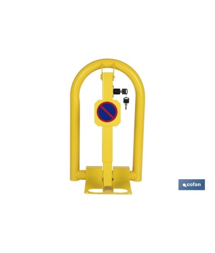 Bloqueo para parking con cerradura integrada | Barrera para plaza de aparcamiento en color amarillo