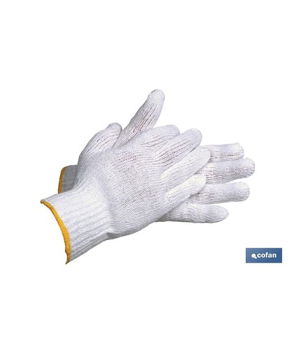 Guantes de punto de algodón con puño elástico | Cómodos y resistentes | Correcta adherencia | Ideales para actividades agrícola
