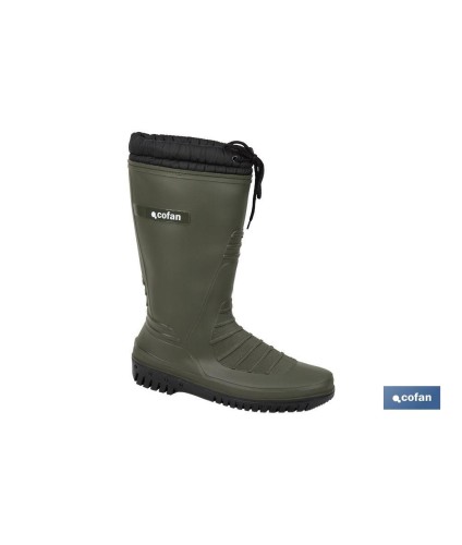Botas de agua verdes con forro polar | Tallas desde la 36 hasta la 47