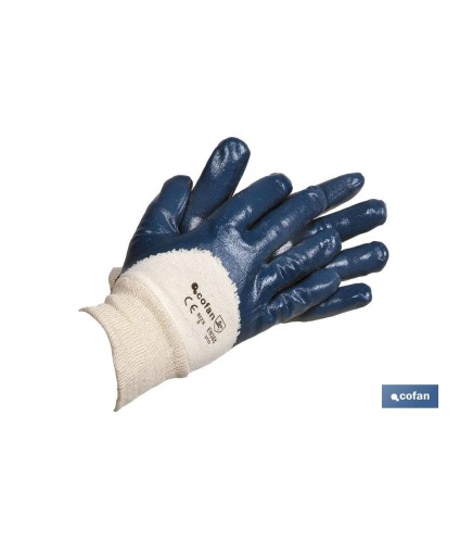 Guantes de nitrilo azules | Revestimiento impermeable y no absorbente | Larga duración y resistentes
