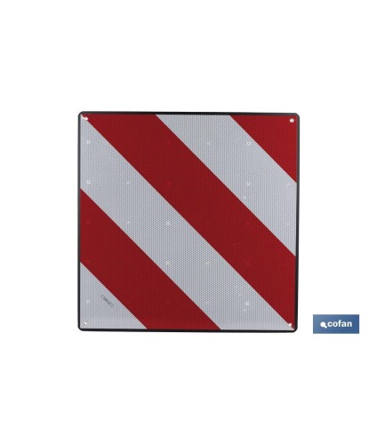 Placa V20 carga sobresaliente homologada de aluminio | Medidas: 50 x 50 cm