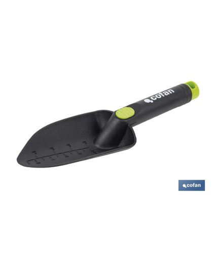 Trasplantador de nylon resistente para jardinería | Con escala y ancho de trabajo de 80 mm