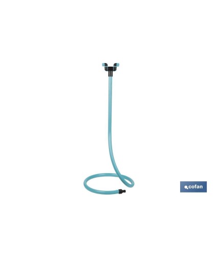 Torre de nebulización de 79 cm de altura con 2 boquillas ajustables | Perfecta para exteriores