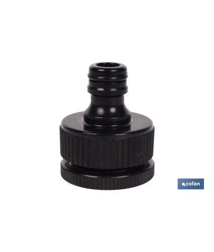 Set de 2 piezas para conectar manguera | Conector con rosca de 1 y adaptador de rosca hembra de 3/4