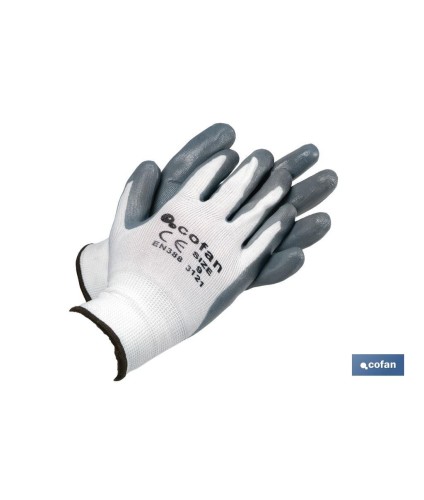 Guantes 100 % de poliéster | Impregnados para mayor seguridad | Flexibles | Protección y confort | Sin costuras