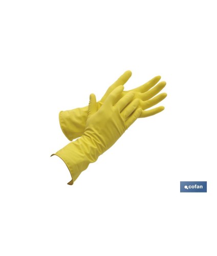 Guantes de látex flocado | Agarre y sujeción óptimos | Protegen y cuidan la piel | Ideales para tareas de limpieza