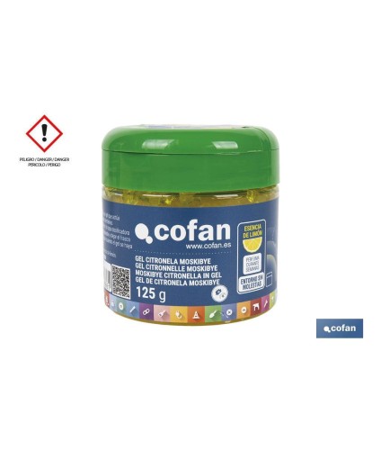 Gel de citronela con esencia de limón | Ahuyentador de insectos natural y duradero | Duración de hasta 4 semanas