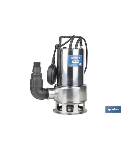 Electrobomba sumergible para aguas sucias | Potencia: 750 W | Caudal máximo: 13000l/h | 7 m de inmersión | Interruptor de flota