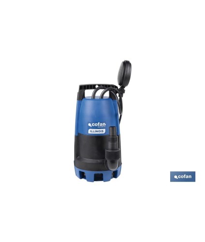 Electrobomba sumergible para aguas sucias y limpias | Potencia: 900 W | Caudal máximo: 18000 l/h | 7 m de inmersión | Interrupt