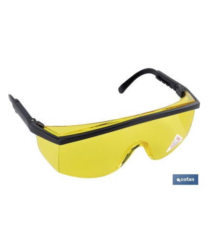 Gafas de Seguridad | Lente Color Amarillo | Protección UV | EN 166:2001